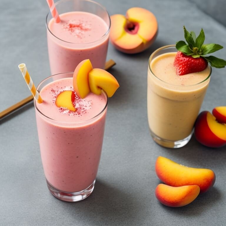 Peach Strawberry Mango Smoothie