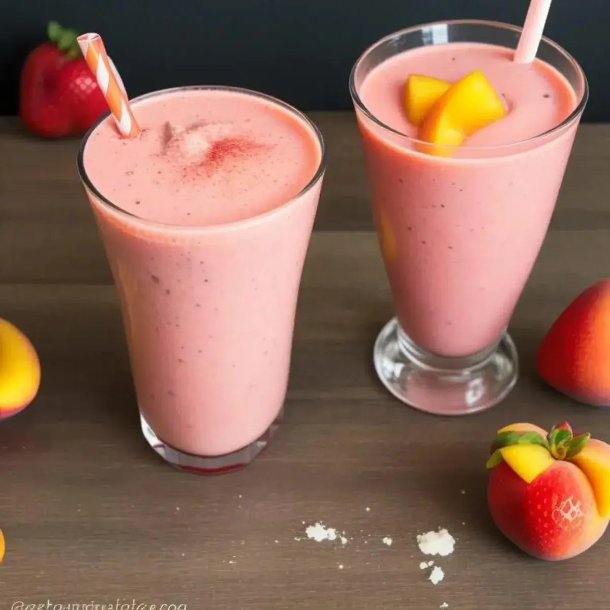 Peach Strawberry Mango Smoothie