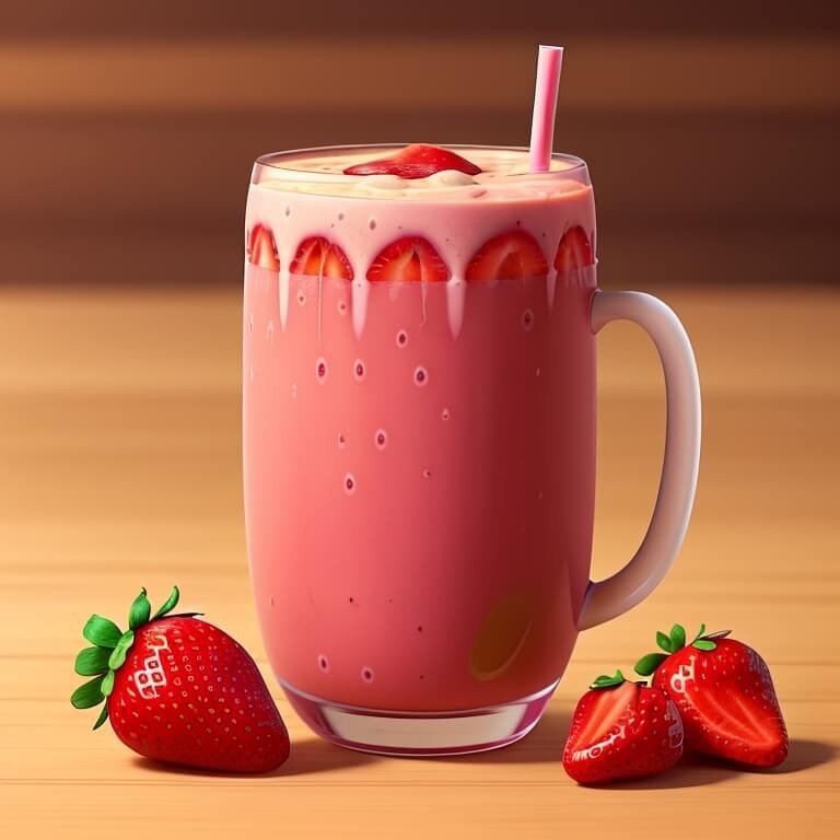 Sip into Bliss The Ultimate Strawberry Coffee Smoothie Recipe 🍓☕