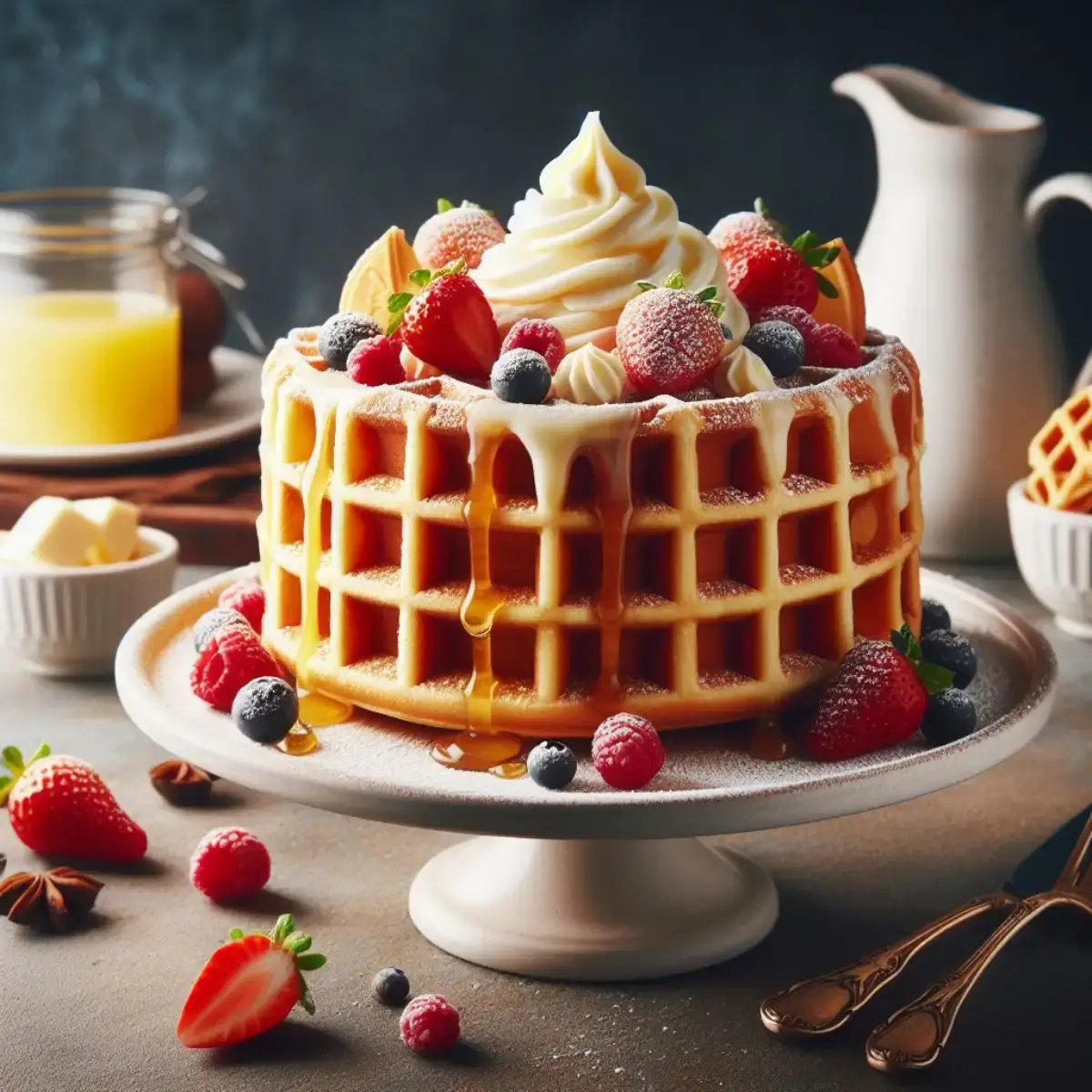 Delicious Vanilla Waffle Cake Recipes for Desserts Lovers