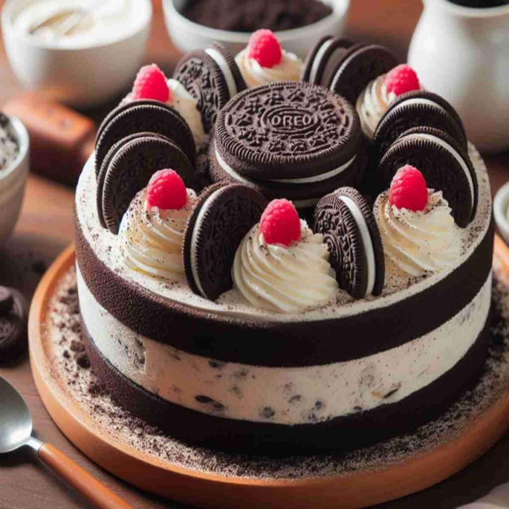 How to make this Homemade Oreo ice cream cake