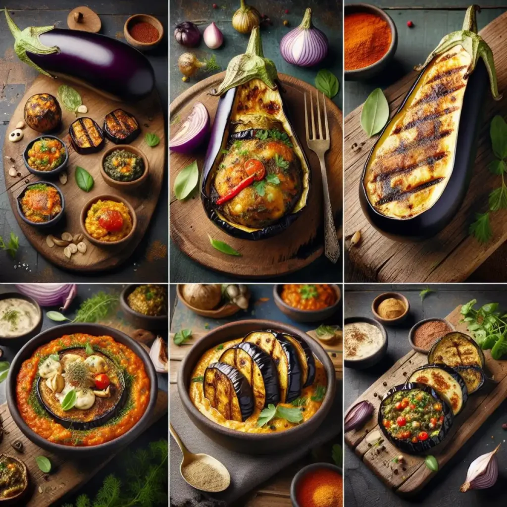 Recipes Featuring Grilled Whole Eggplant