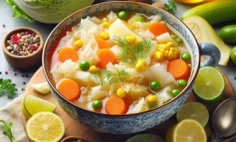 Sweet and Sour Cabbage Soup Recipe