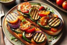 Grilled Vegetable Tartines Recipe