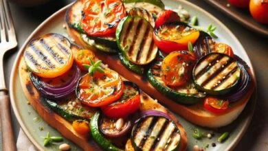 Grilled Vegetable Tartines Recipe